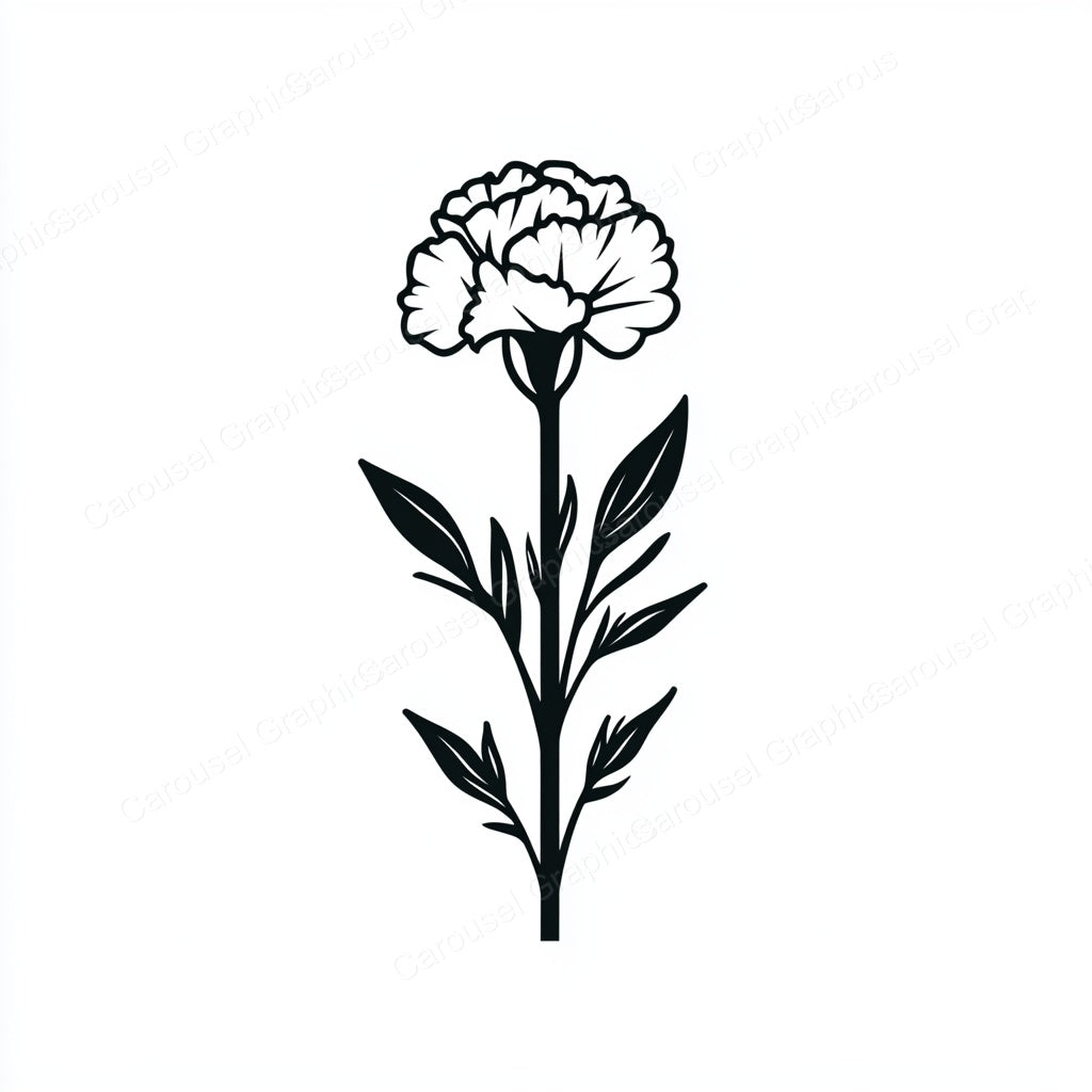 Carnation Vector Graphic preview