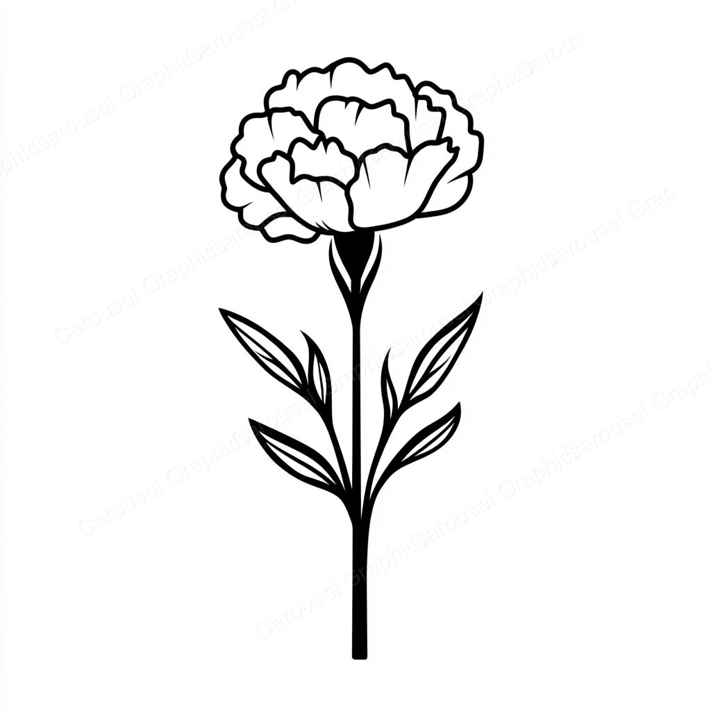 Carnation Vector Graphic preview