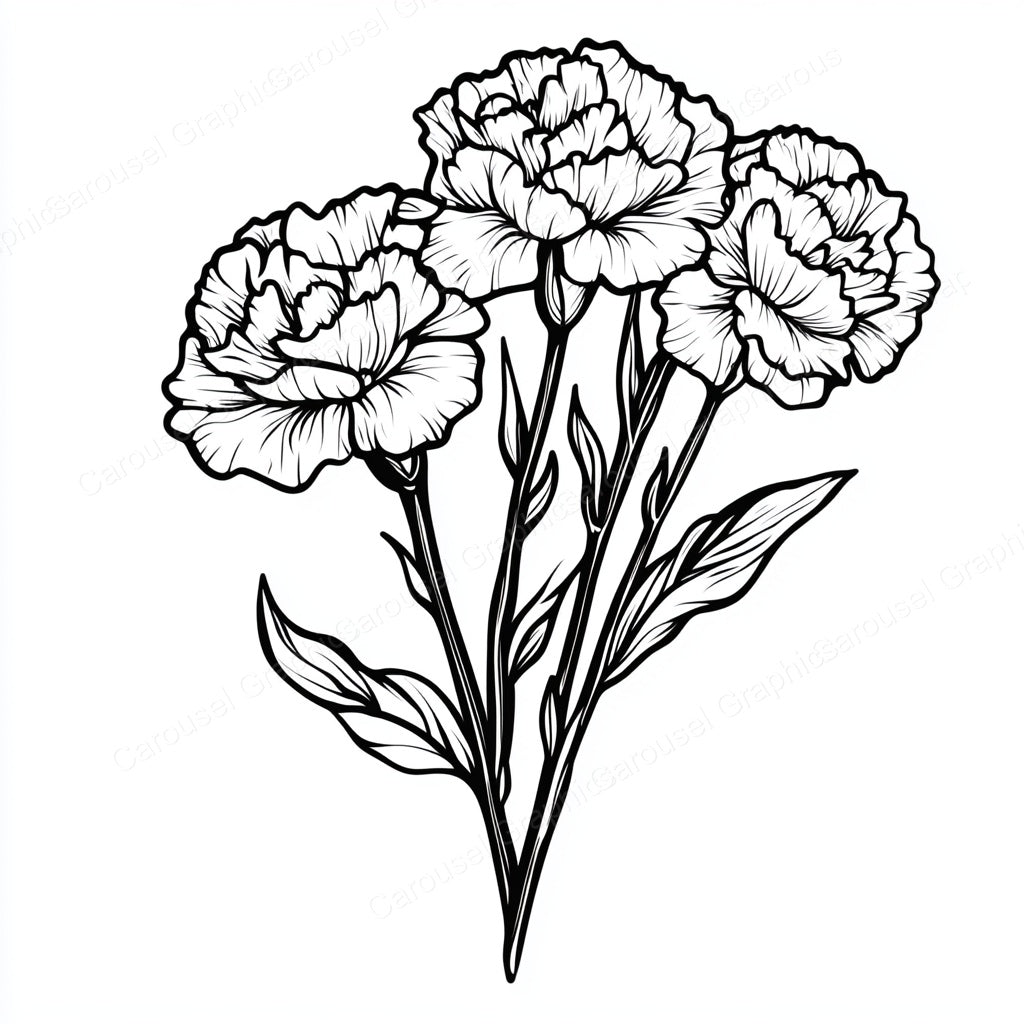 Carnation Vector Graphic preview