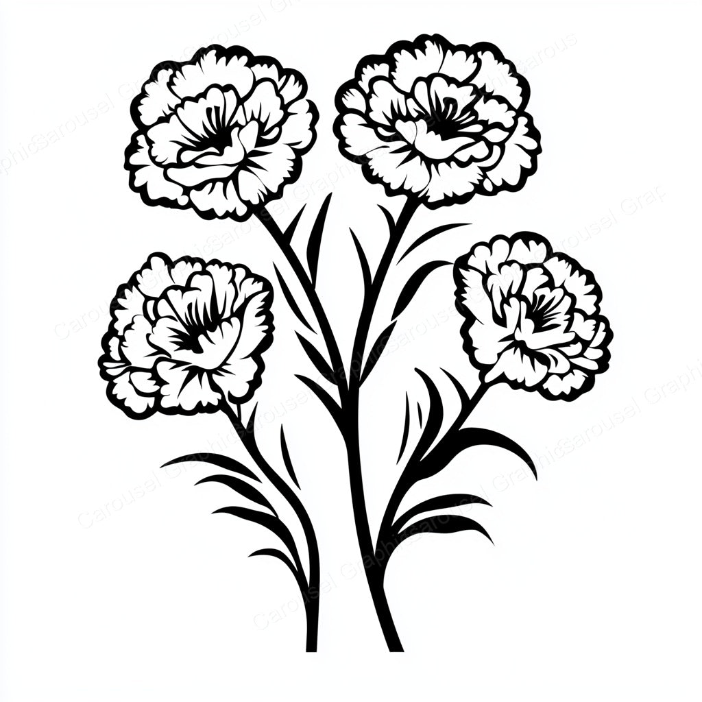 Carnation Vector Graphic preview