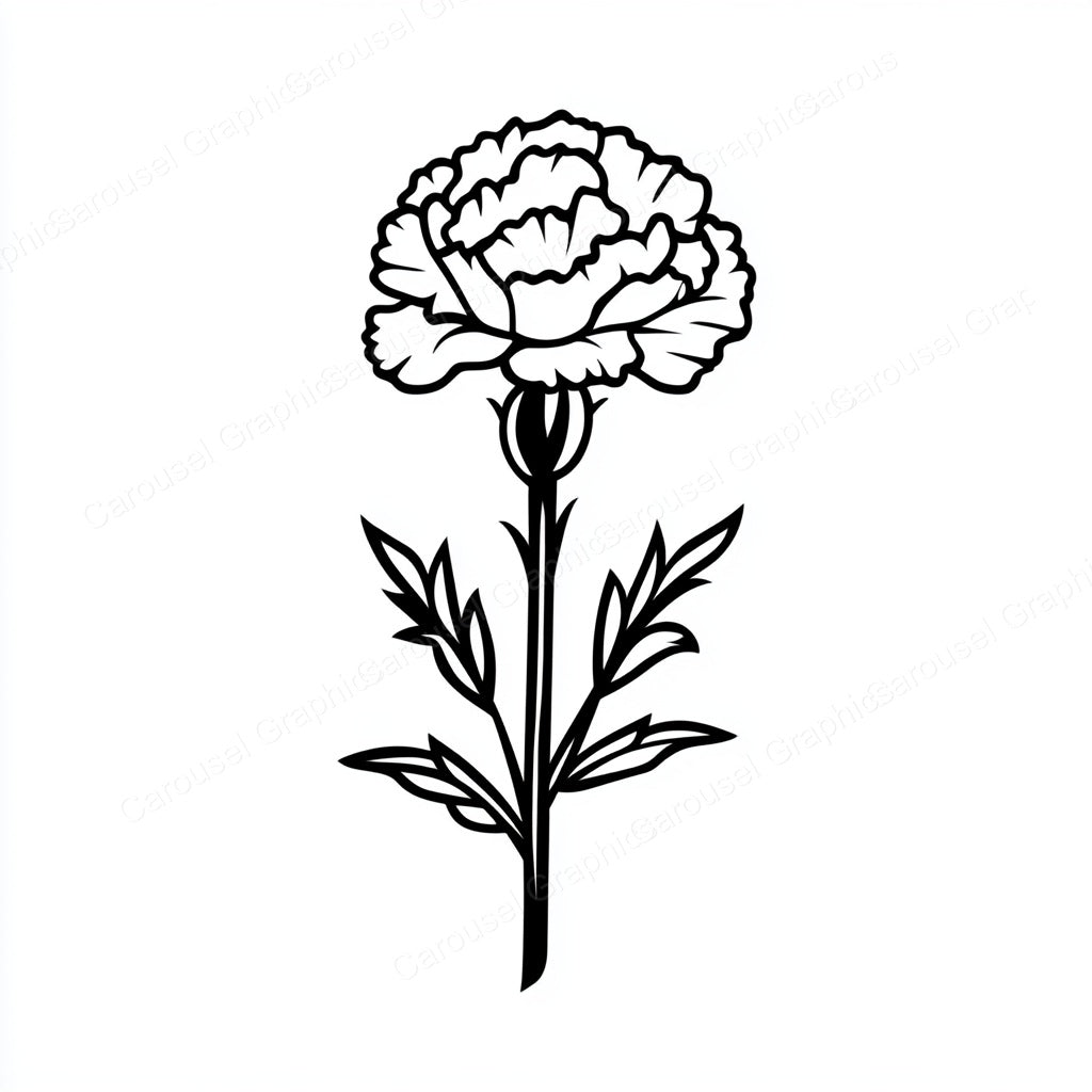 Carnation Vector Graphic preview