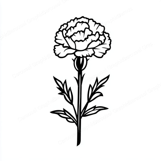 Carnation Vector Graphic preview