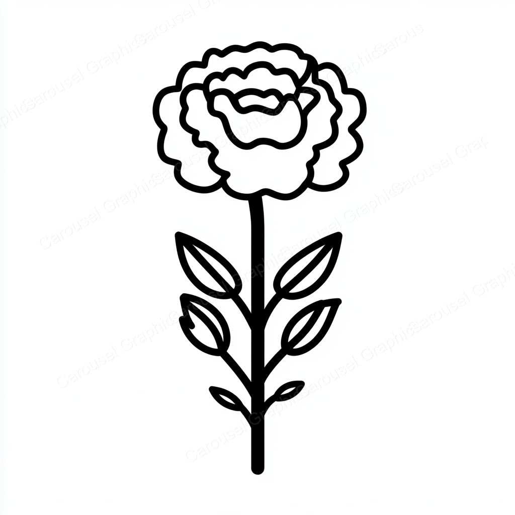 Carnation Vector Graphic preview
