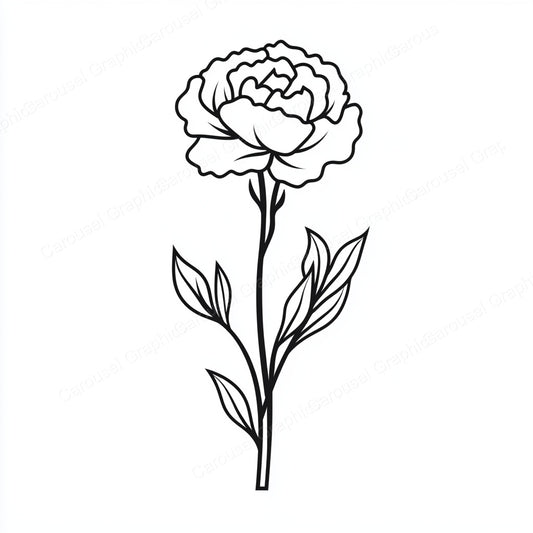 Carnation Vector Graphic preview