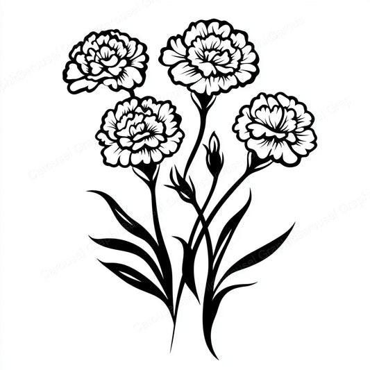 Carnation Vector Graphic preview