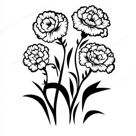 Carnation Vector Graphic preview