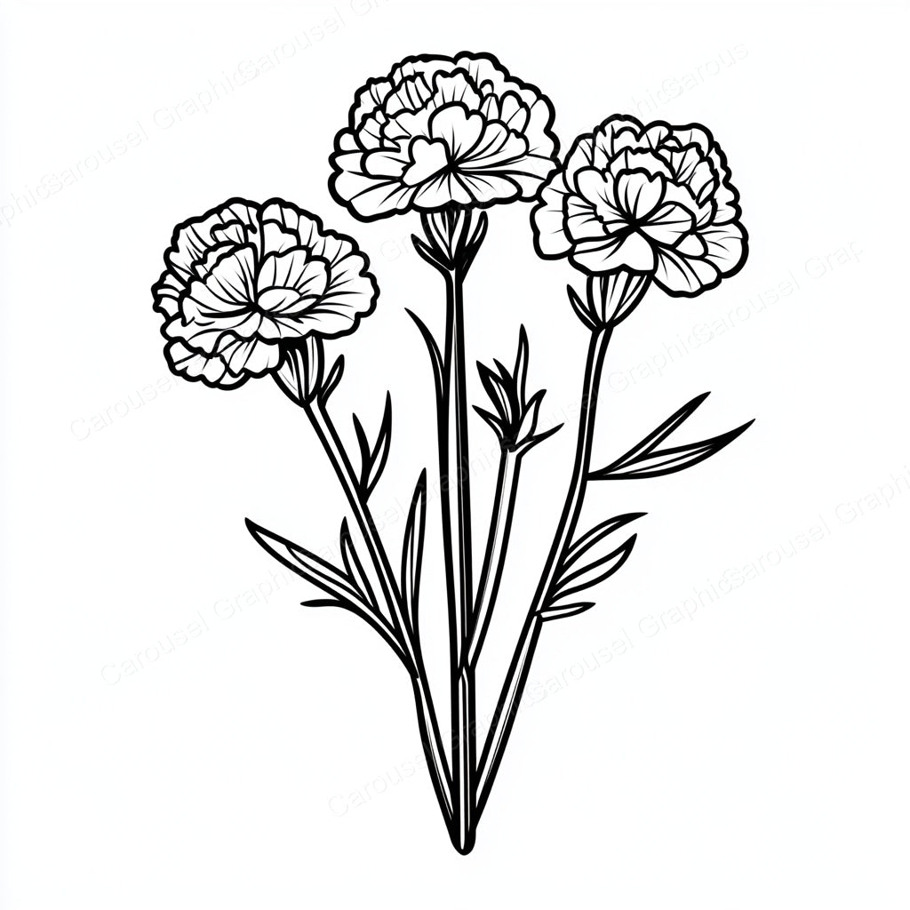 Carnation Vector Graphic preview