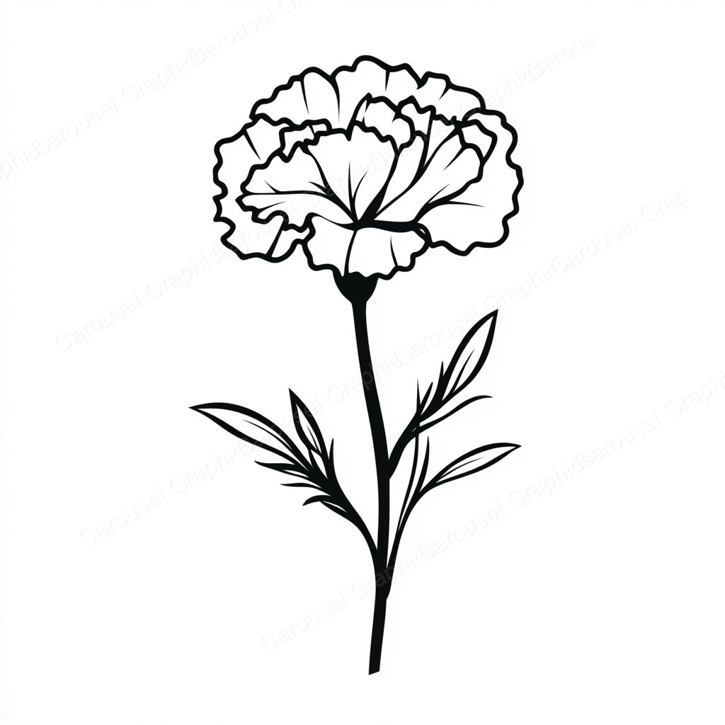 Carnation Vector Graphic preview