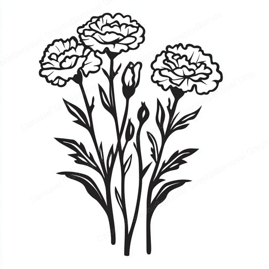 Carnation Vector Graphic preview
