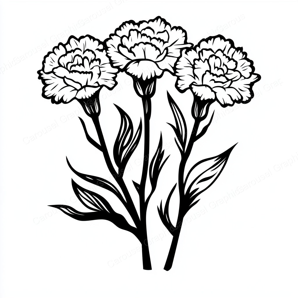 Carnation Vector Graphic preview
