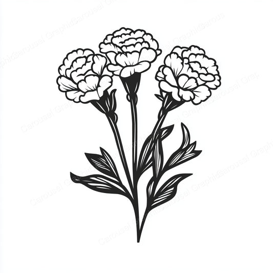 Carnation Vector Graphic preview