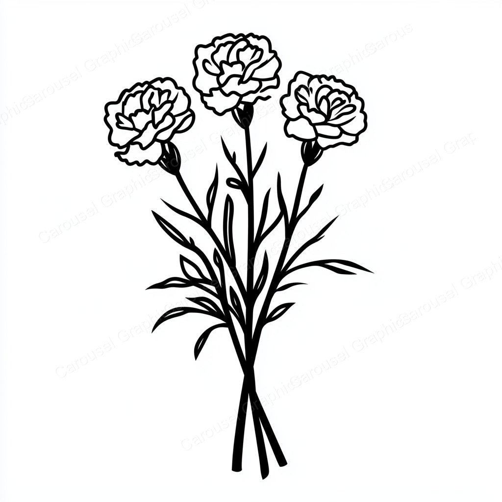 Carnation Vector Graphic preview