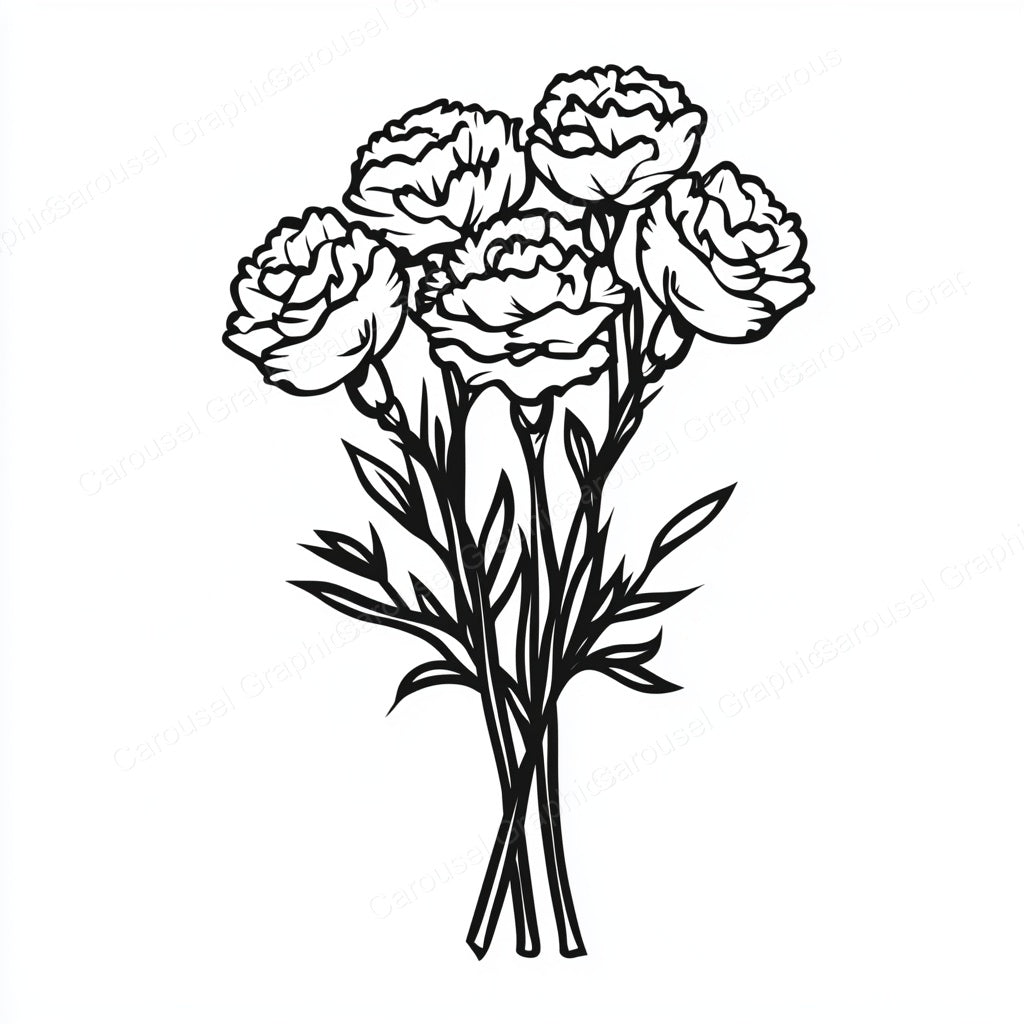 Carnation Vector Graphic preview