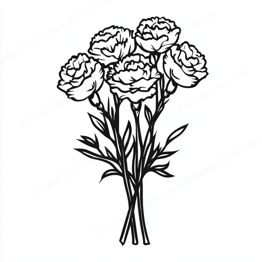 Carnation Vector Graphic preview