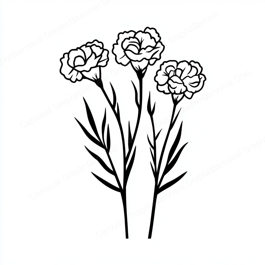 Carnation Vector Graphic preview