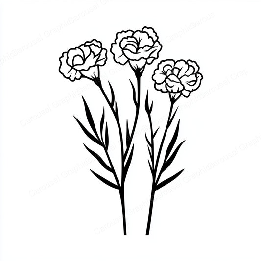 Carnation Vector Graphic preview