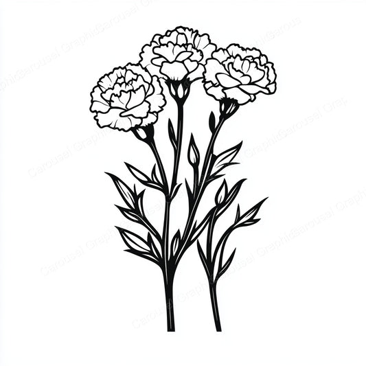 Carnation Vector Graphic preview