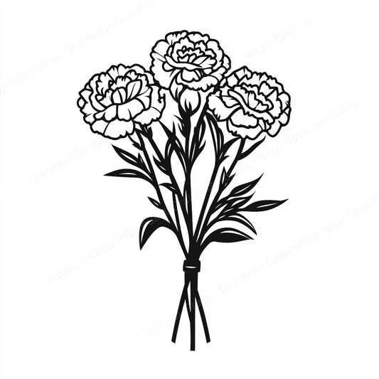 Carnation Vector Graphic preview