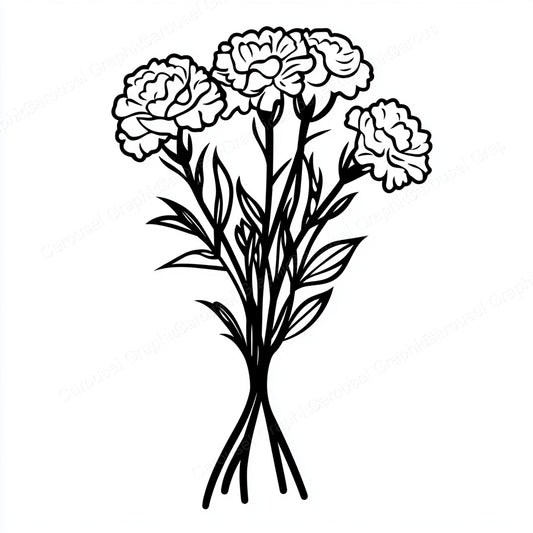 Carnation Vector Graphic preview