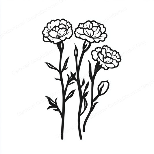 Carnation Vector Graphic preview