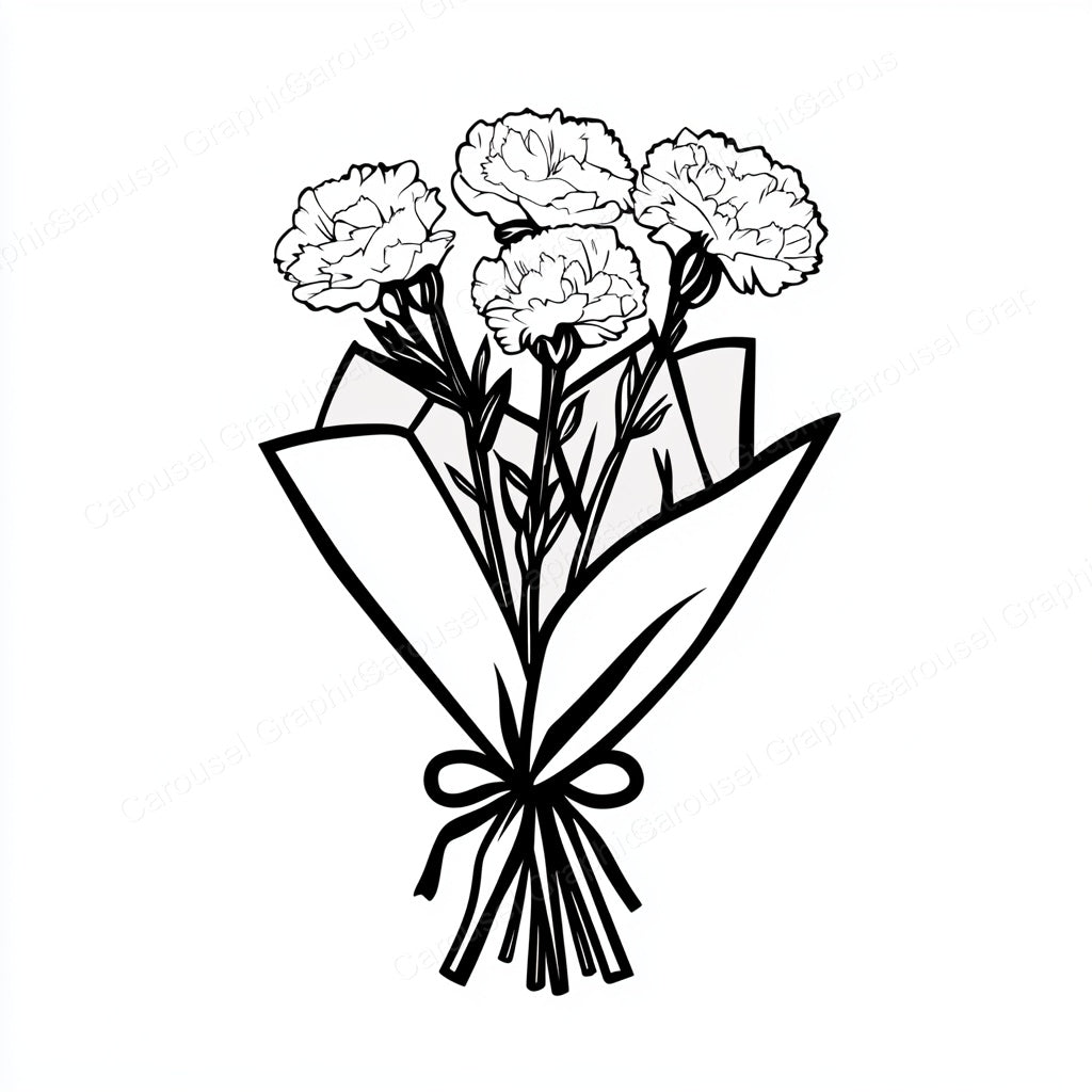 Carnation Vector Graphic preview