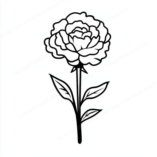 Carnation Vector Graphic preview