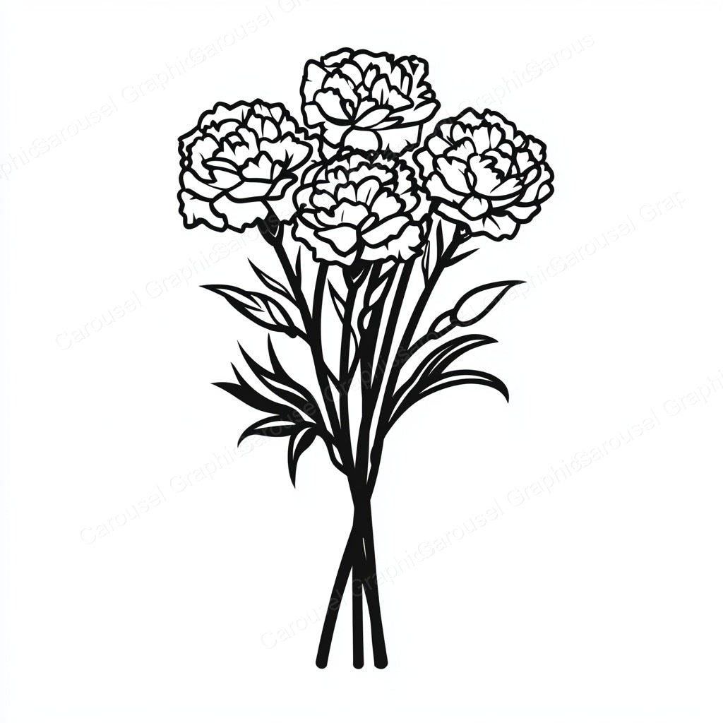 Carnation Vector Graphic preview
