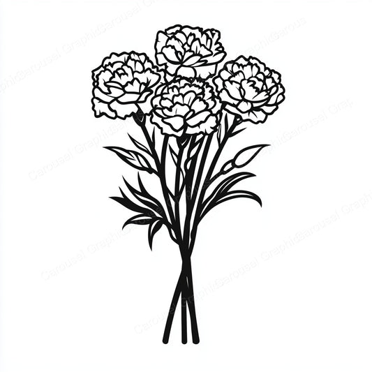 Carnation Vector Graphic preview