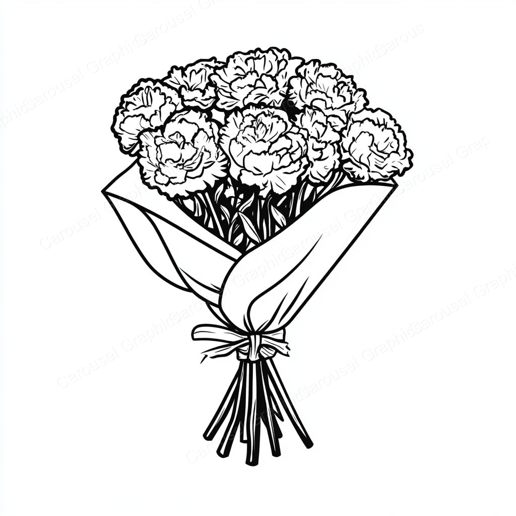 Carnation Vector Graphic preview