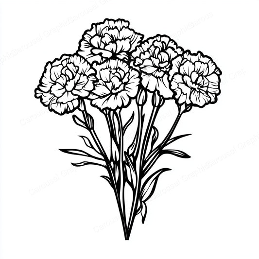 Carnation Vector Graphic preview