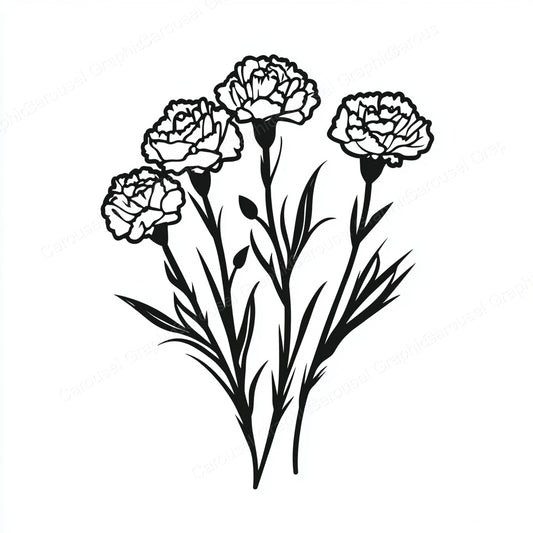 Carnation Vector Graphic preview