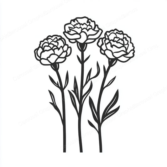Carnation Vector Graphic preview