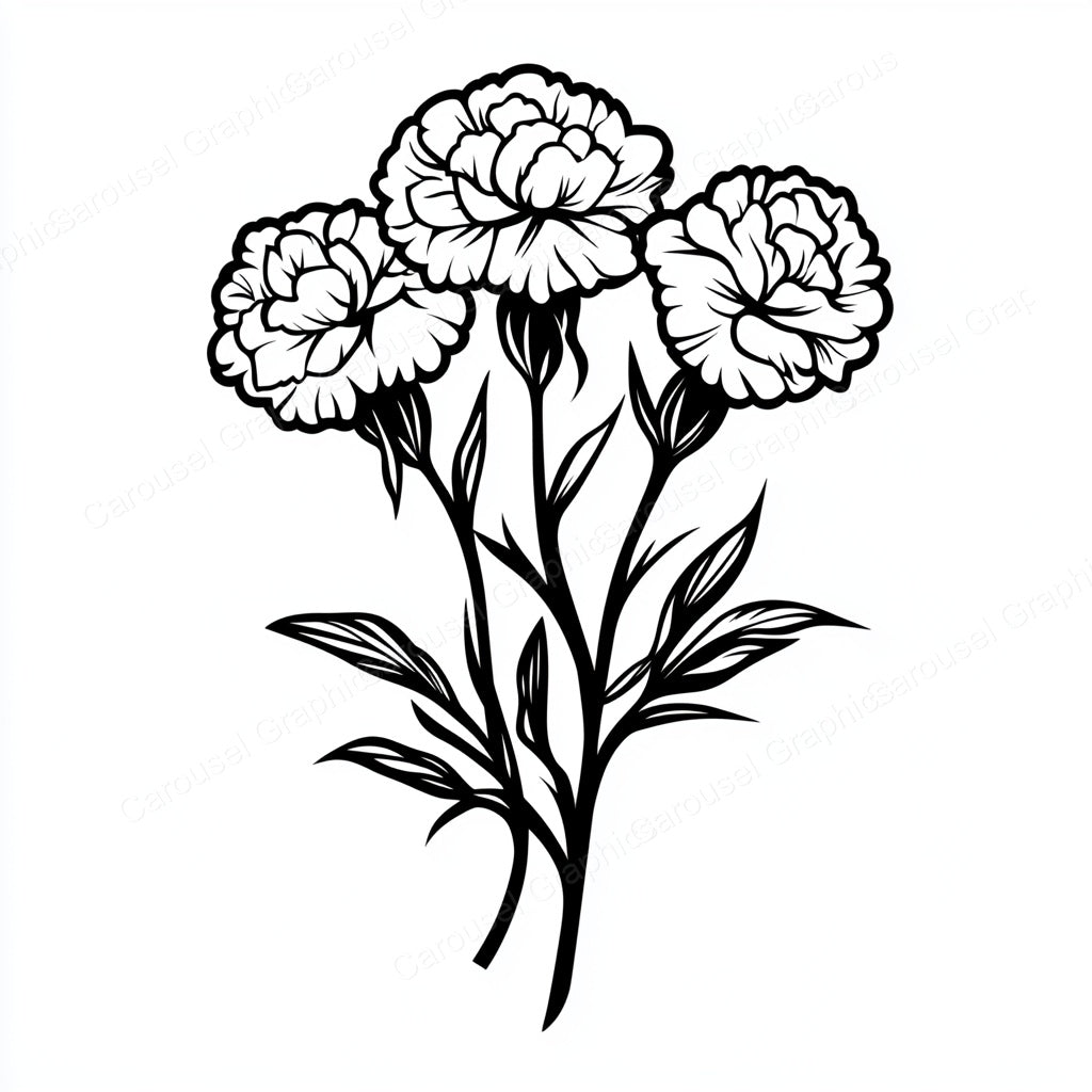 Carnation Vector Graphic preview