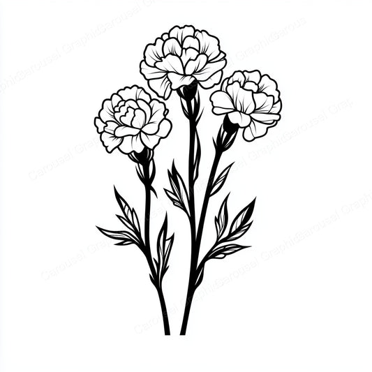 Carnation Vector Graphic preview