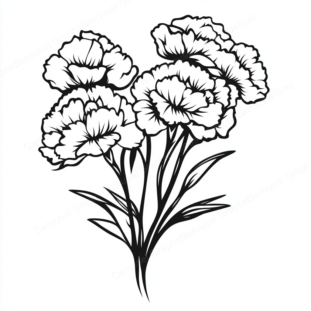 Carnation Vector Graphic preview