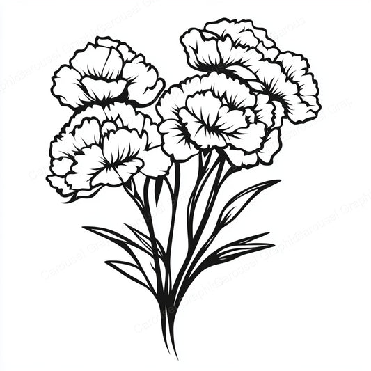 Carnation Vector Graphic preview