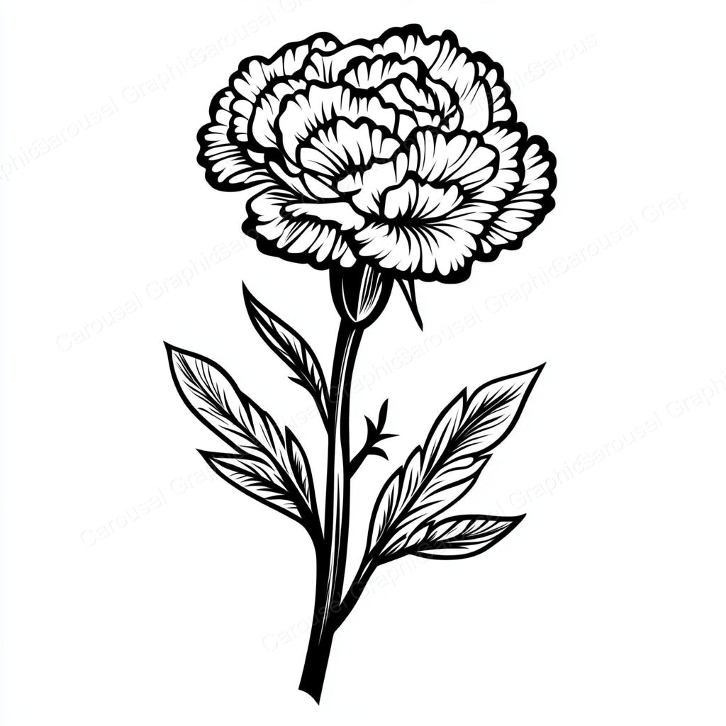 Carnation Vector Graphic preview