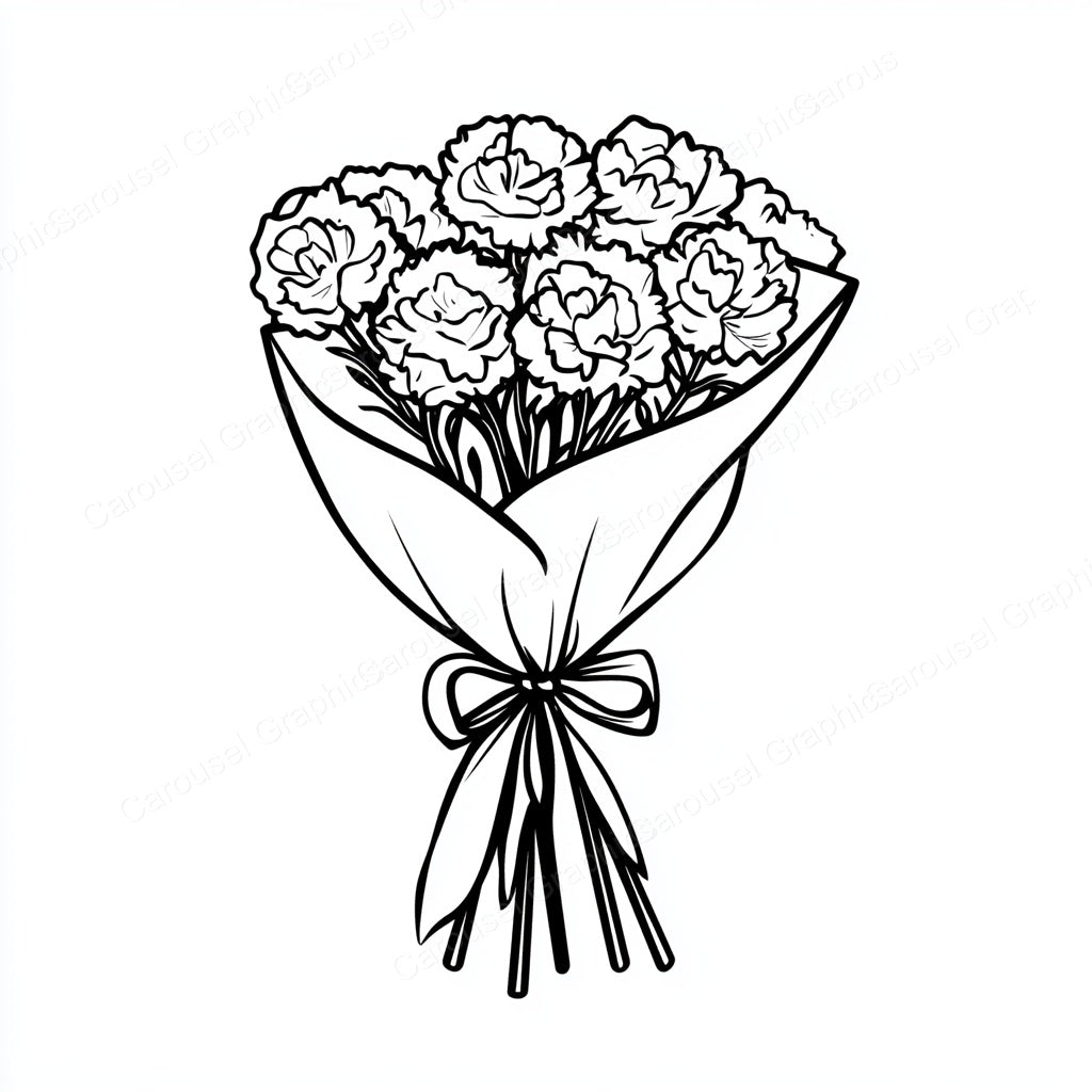 Carnation Vector Graphic preview