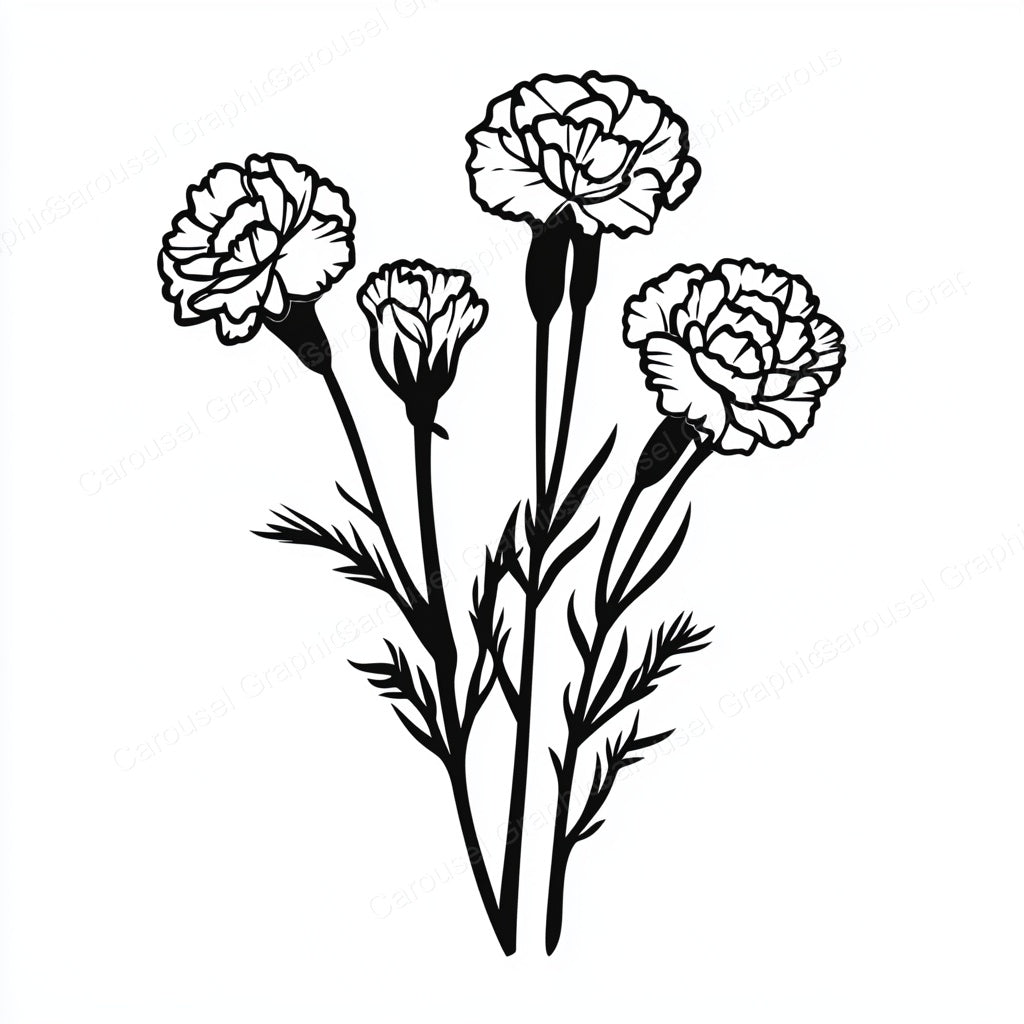 Carnation Vector Graphic preview