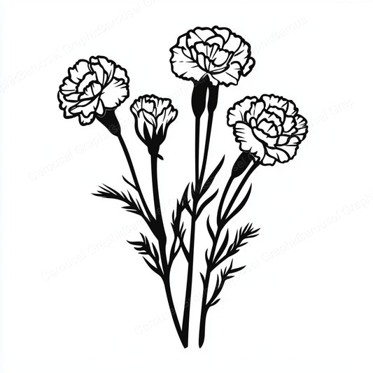 Carnation Vector Graphic preview