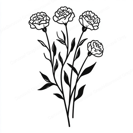 Carnation Vector Graphic preview