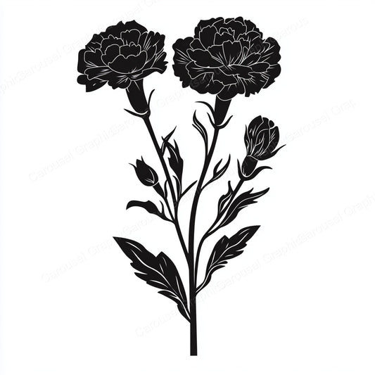 Carnation Vector Graphic preview