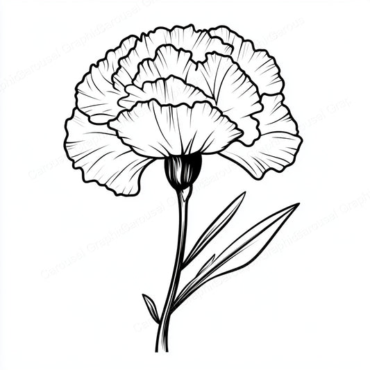 Carnation Vector Graphic preview