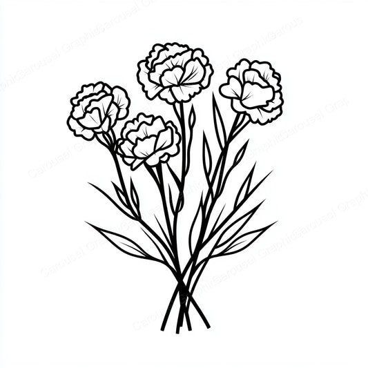 Carnation Vector Graphic preview