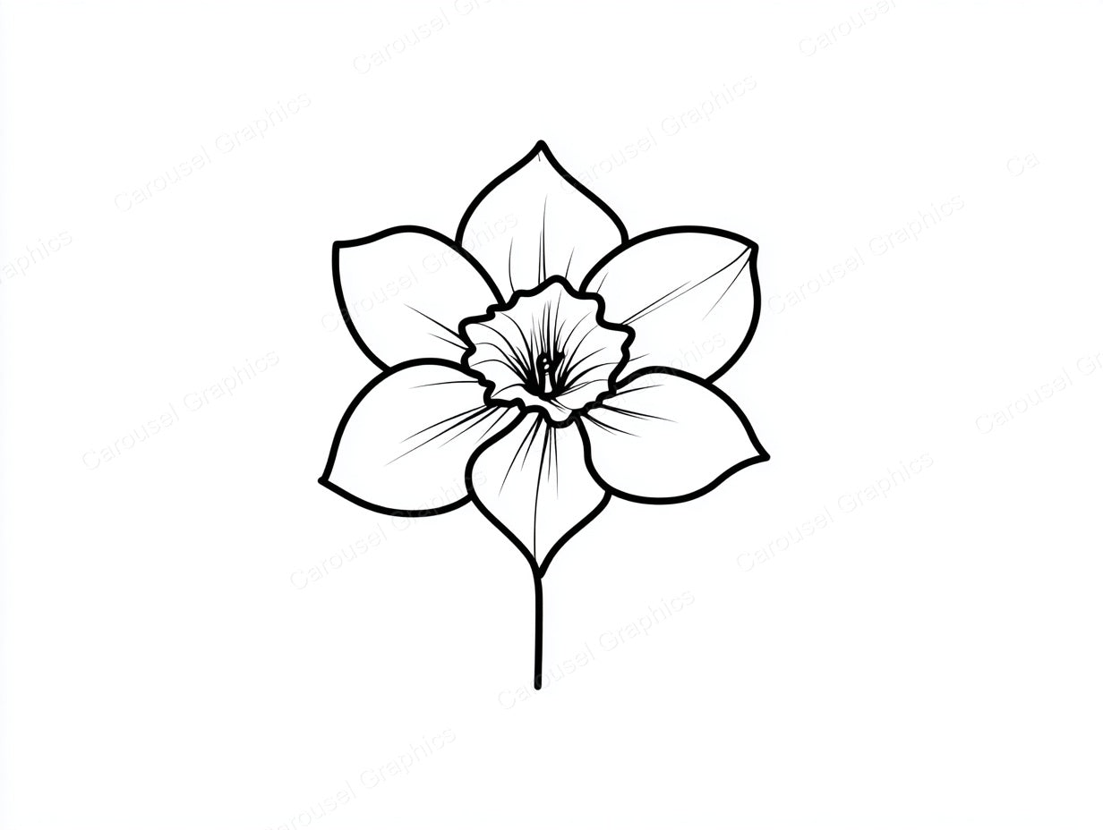 Daffodil Vector Graphic preview