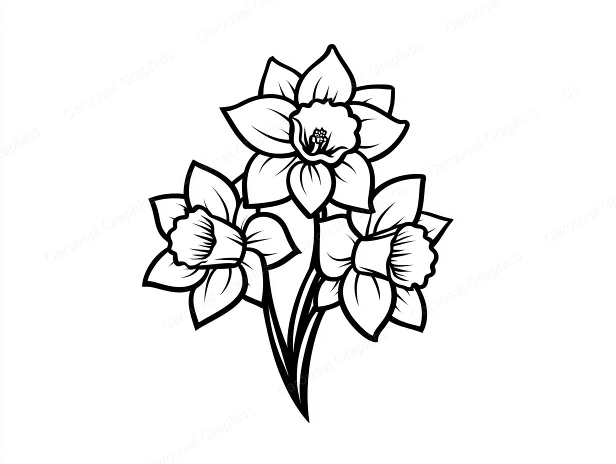 Daffodil Vector Graphic preview