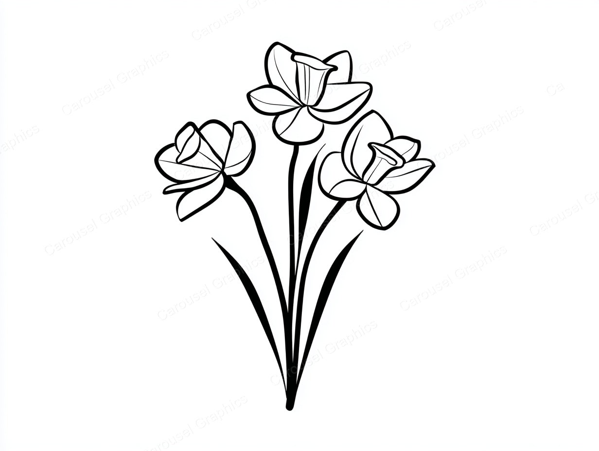 Daffodil Vector Graphic preview