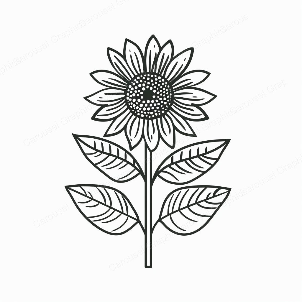 Sunflower Vector Graphic preview