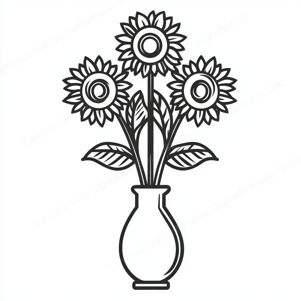 Sunflower Vector Graphic preview