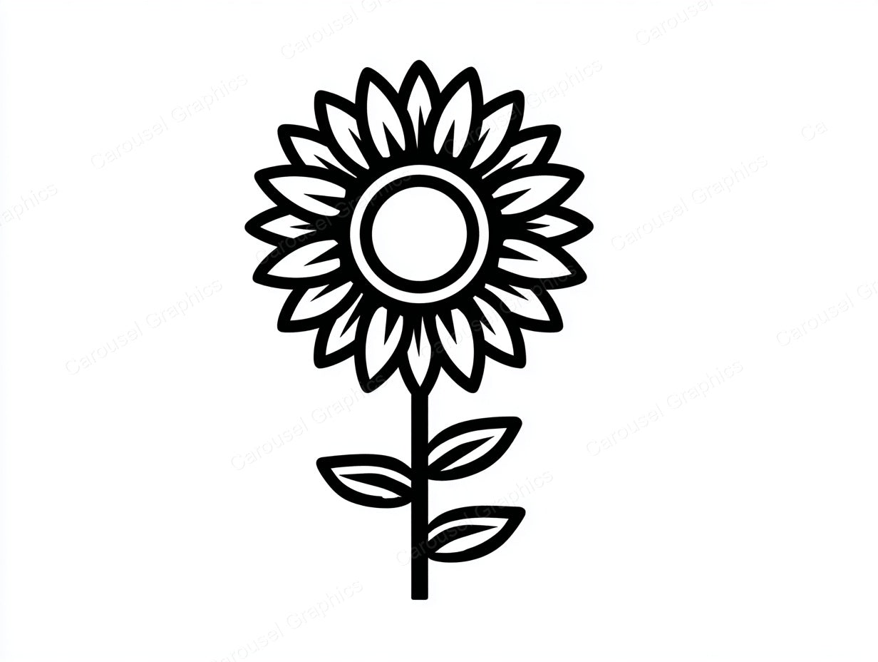 Sunflower Vector Graphic preview